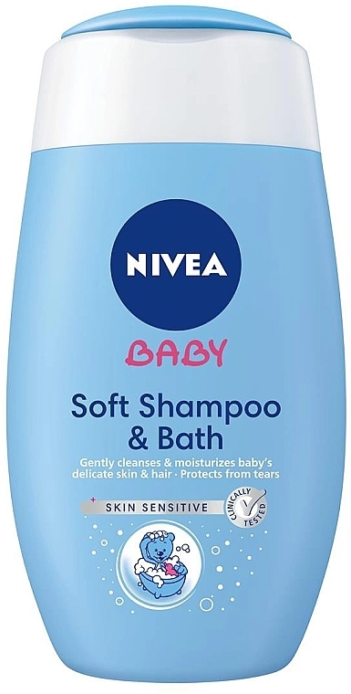 Nivea Шампунь і піна для купання 2 в 1 Baby Soft Shampoo & Bath - фото N1