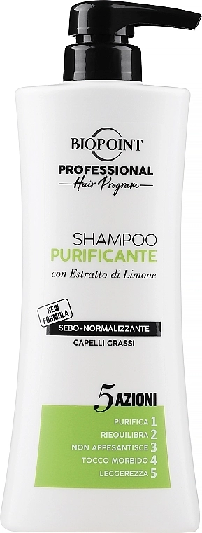 Biopoint Шампунь для жирных волос Shampoo Purificante - фото N1