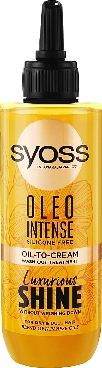 SYOSS Маска для сухого та тьмяного волосся Oleo Intense Oil-To-Cream Wash Out Tretment - фото N1