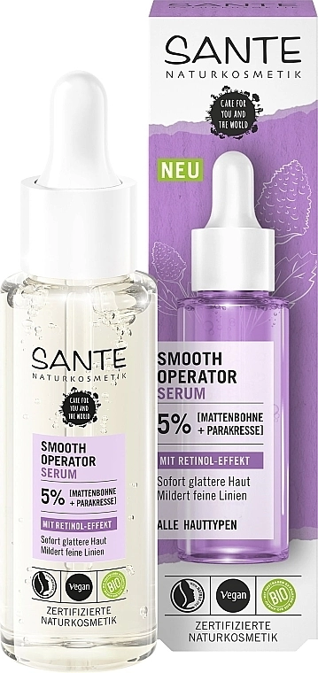 Sante Розгладжувальна сироватка для обличчя Smooth Operator Power Serum Retinol Effect - фото N1