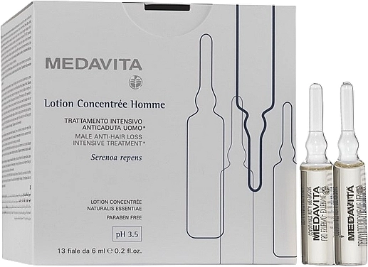 Medavita Ампули проти випадіння волосся Lotion Concentree Ampoules For Men - фото N1