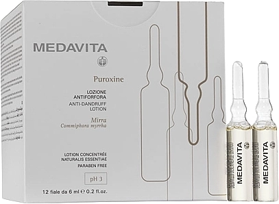 Medavita Ампули проти лупи Puroxine Anti-Dandruff Lotion - фото N1