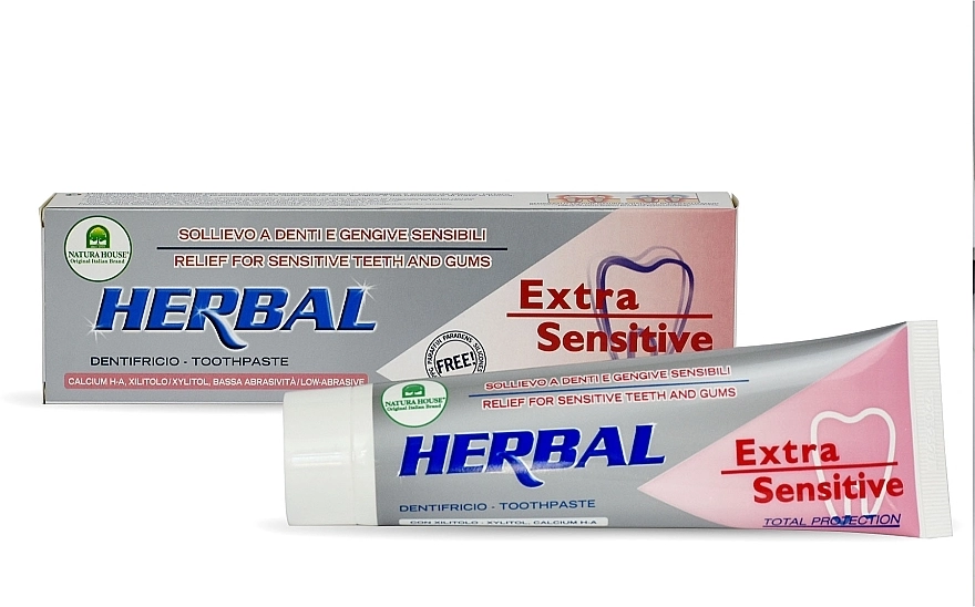 Natura House Зубная паста Herbal Extra Sensitive Toothpaste - фото N1