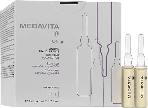 Medavita Ампулы успокаивающие кожу головы Velour Tranquilizing Lotion Ampoules - фото N1