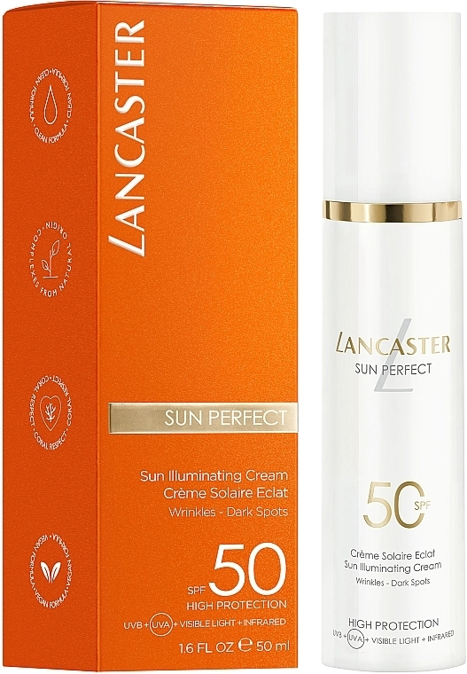 Lancaster Солнцезащитный крем для лица Sun Perfect Sun Illuminating Cream SPF 50 - фото N3