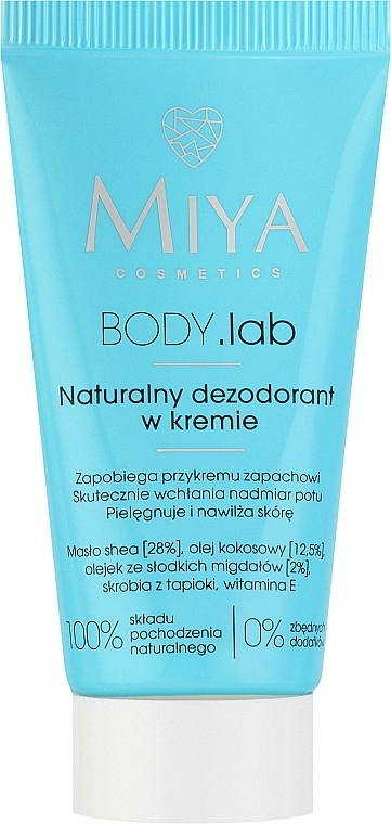 Miya Cosmetics Кремовый дезодорант Body Lab - фото N1