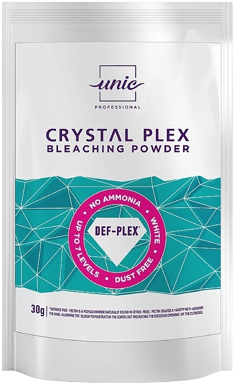 Unic Безаміачна освітлювальна пудра Crystal Plex Bleaching Powder - фото N1