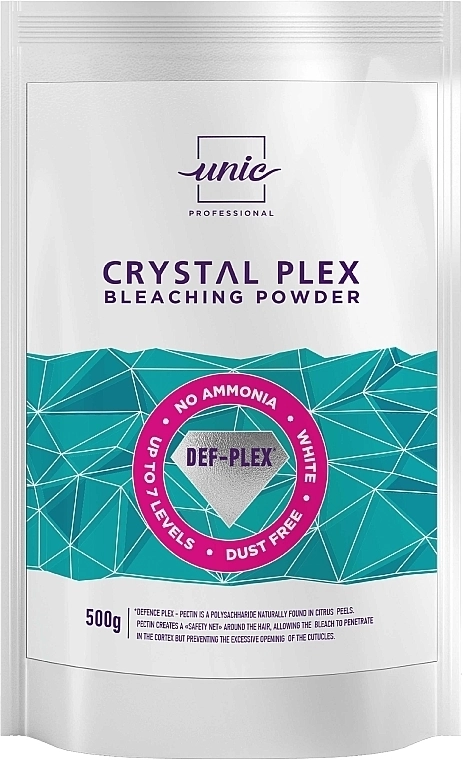 Unic Безаміачна освітлювальна пудра Crystal Plex Bleaching Powder - фото N2