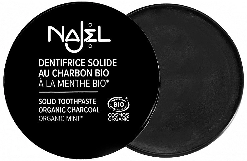 Najel Зубна паста з органічним вугіллям Organic Charcoal Solid Toothpaste - фото N1