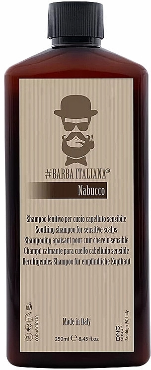 Barba Italiana Заспокійливий шампунь для чутливої шкіри голови Nabucco Soothing Shampoo For Sensitive Scalps - фото N1