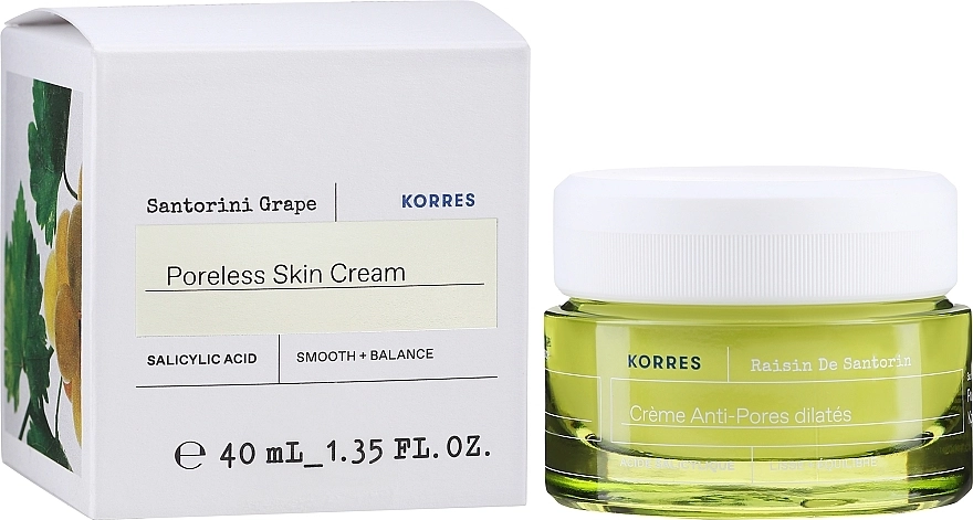 Korres Легкий зволожувальний крем-гель для обличчя Santorini Grape Poreless Skin Cream - фото N2