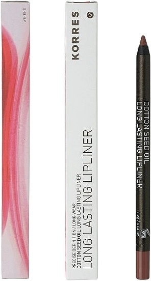 Korres Cotton Seed Oil Long Lasting Lip Liner Карандаш для губ - фото N1