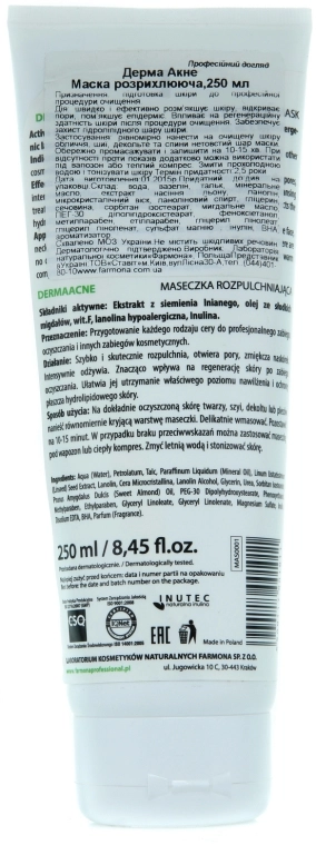 Farmona Professional Маска для обличчя розпушуюча Farmona Derma Acne - фото N4