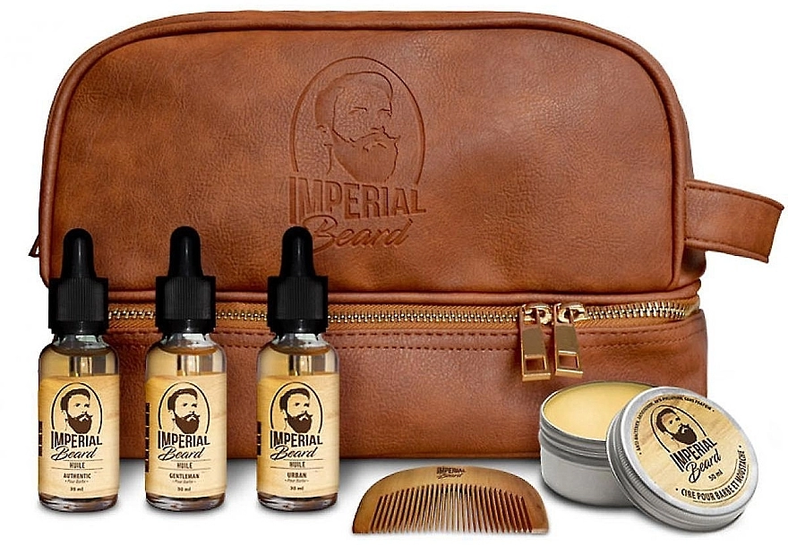 Imperial Beard Набор, 6 продуктов Oils and Wax Kit - фото N1