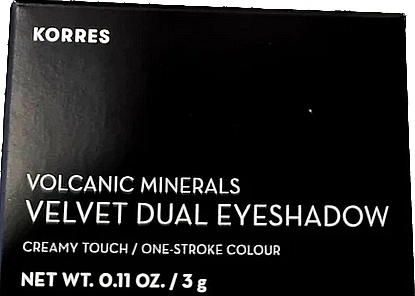 Korres Volcanic Minerals Velvet Dual Eyeshadow Palette Тіні для повік - фото N2