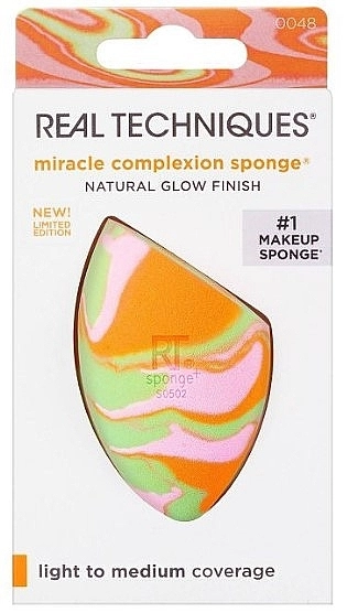 Real Techniques Спонж для макіяжу Orange Crush Miracle Complexion Sponge - фото N3