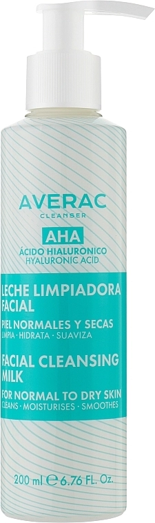 Averac Очищувальне молочко для обличчя Facial Cleansing Milk - фото N1