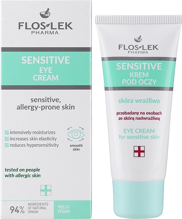 Floslek М'який крем для чутливої шкіри навколо очей Eye Care Expert Midl Eye Cream For Sensitive Skin - фото N2