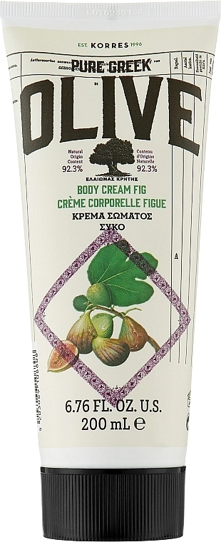 Korres Крем для тіла "Інжир" Pure Greek Olive Body Cream Fig - фото N1