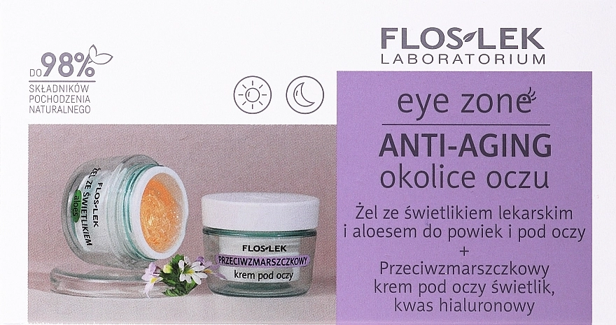 Floslek Набір Anti-Aging (eye/gel/10g + eye/cr/15ml) - фото N1