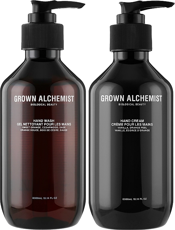 Grown Alchemist Набір "Живильний і заспокійливий догляд за руками" Hand Care Kit (h/cr/300ml + h/wash/300ml) - фото N2