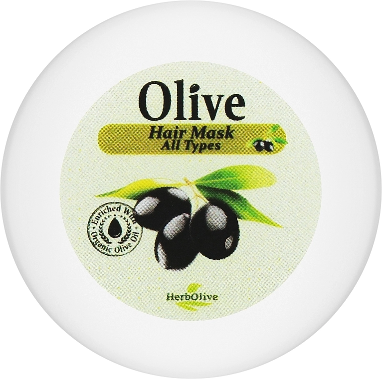 Madis Маска для волос с маслом оливы HerbOlive Olive Oil Hair Mask All Hair Types (мини) - фото N1