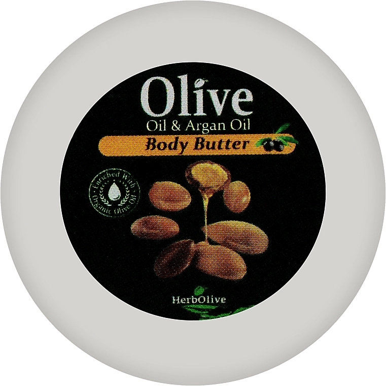 Madis Масло для тела "Аргановое" HerbOlive Olive & Argan Oil Body Butter (мини) - фото N1