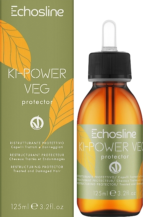 Echosline Реструктурирующий протектор для восстановления волос Ki-Power Veg Restructuring Protective for Treated and Damaged Hair - фото N2