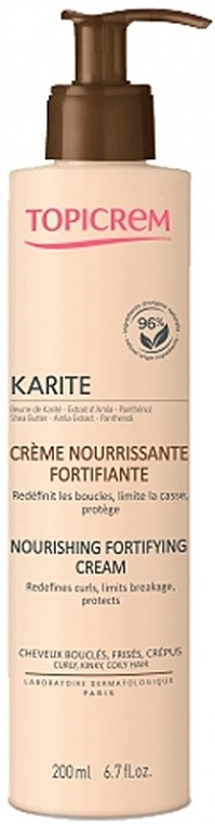 Topicrem Питательный укрепляющий крем для волос с маслом ши Karite Nourishing Fortifying Cream - фото N1