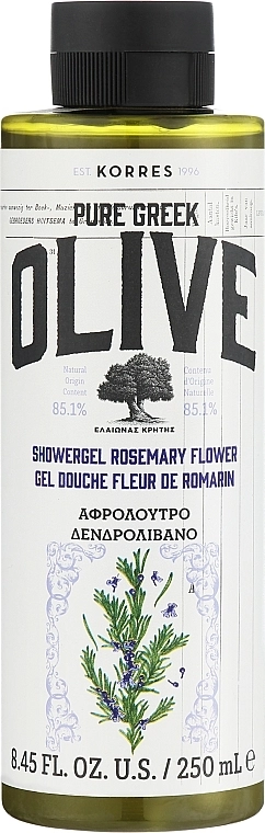 Korres Гель для душа "Розмарин" Pure Greek Olive Shower Gel Rosemary Flower - фото N1
