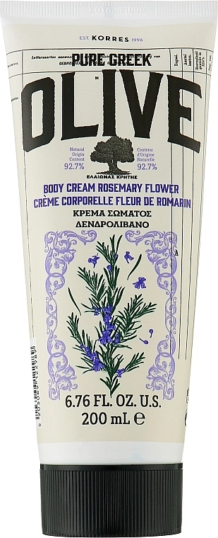 Korres Крем для тіла "Розмарин" Pure Greek Olive Body Cream Rosemary Flower - фото N1