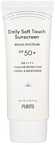 PURITO Щоденний сонцезахисний крем Daily Soft Touch Sunscreen SPF 50+ PA++++ - фото N1