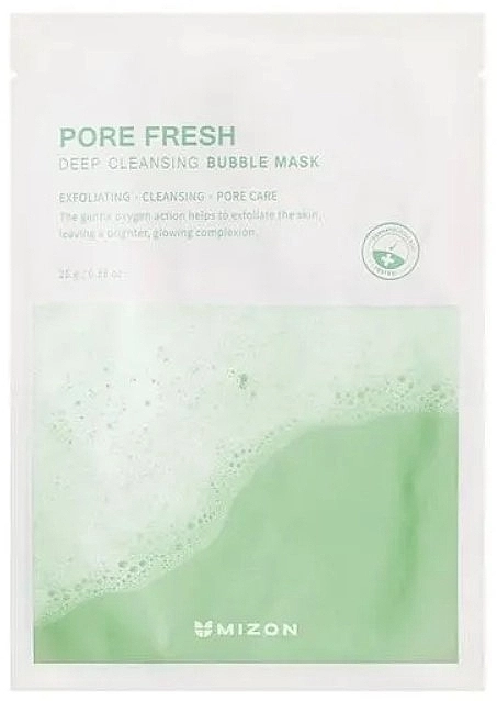 Mizon Бульбашкова тканинна маска для глибокого очищення обличчя Pore Fresh Deep Cleansing Bubble Mask - фото N1
