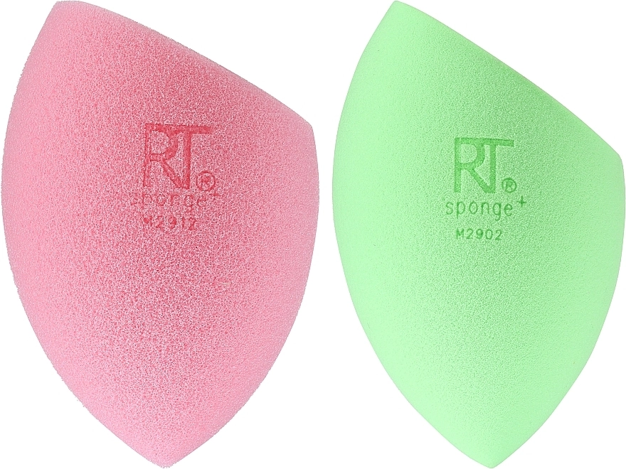 Real Techniques Набір спонжів для макіяжу, 2 шт. Miracle Complexion + Airblend Sponge Duo Limited Edition - фото N1