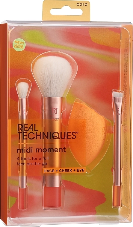 Real Techniques Набор для макияжа Midi Moment Face + Cheek + Eye - фото N1