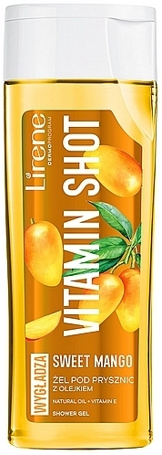 Lirene Гель для душа с маслом сладкого манго Vitamin Shot Shower Gel Sweet Mango Oil - фото N1