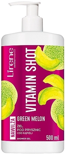 Lirene Вітамінний гель для душу "Зелена диня" Vitamin Shot Shower Gel Melon - фото N1
