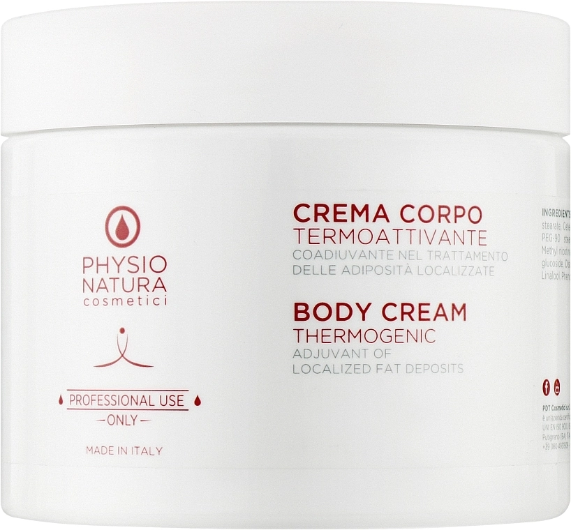 Physio Natura Розігрівальний крем для тіла, для схуднення Thermogenic Body Cream - фото N1