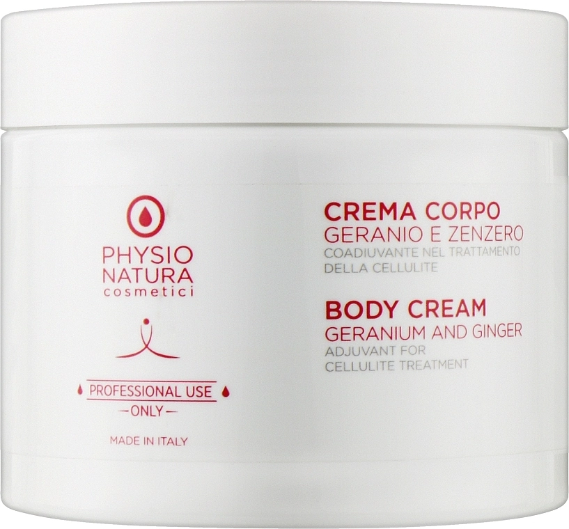 Physio Natura Антицелюлітний крем для схуднення та ліфтингу шкіри тіла Geranium And Ginger Cream - фото N1