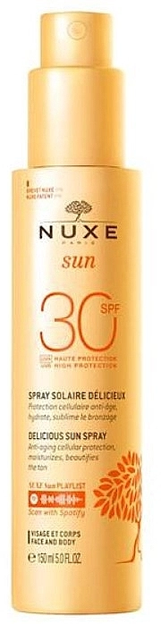 Nuxe Сонцезахисне молочко-спрей для обличчя та тіла Sun Spray SPF30 - фото N1