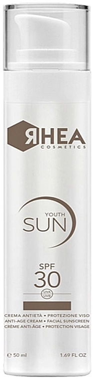 Rhea Cosmetics Антивозрастной солнцезащитный крем для лица YouthSun SPF30 Anti-Age Cream Facial Sunscreen - фото N1