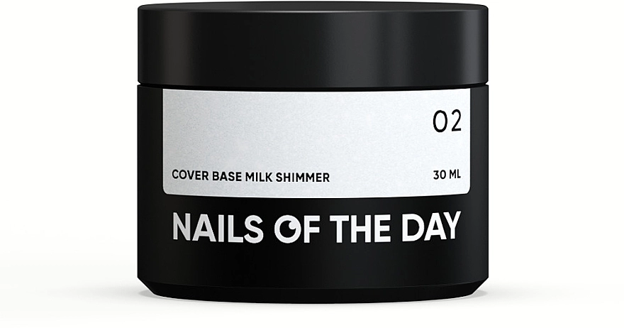 Nails Of The Day Молочная камуфлирующая база с шиммером, 30 мл Cover Base Milk Shimmer - фото N2
