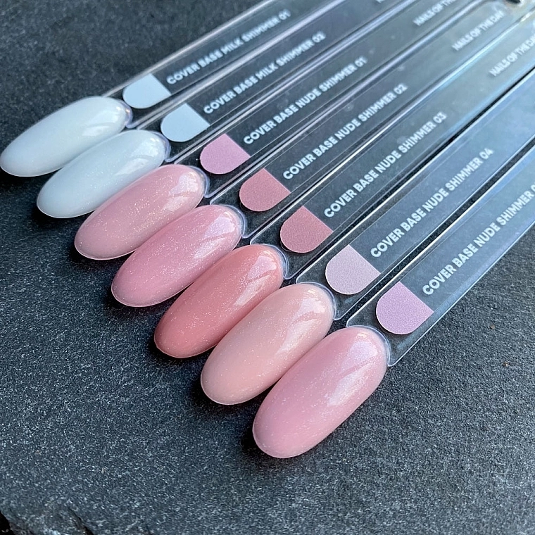 Nails Of The Day Молочная камуфлирующая база с шиммером, 30 мл Cover Base Milk Shimmer - фото N3