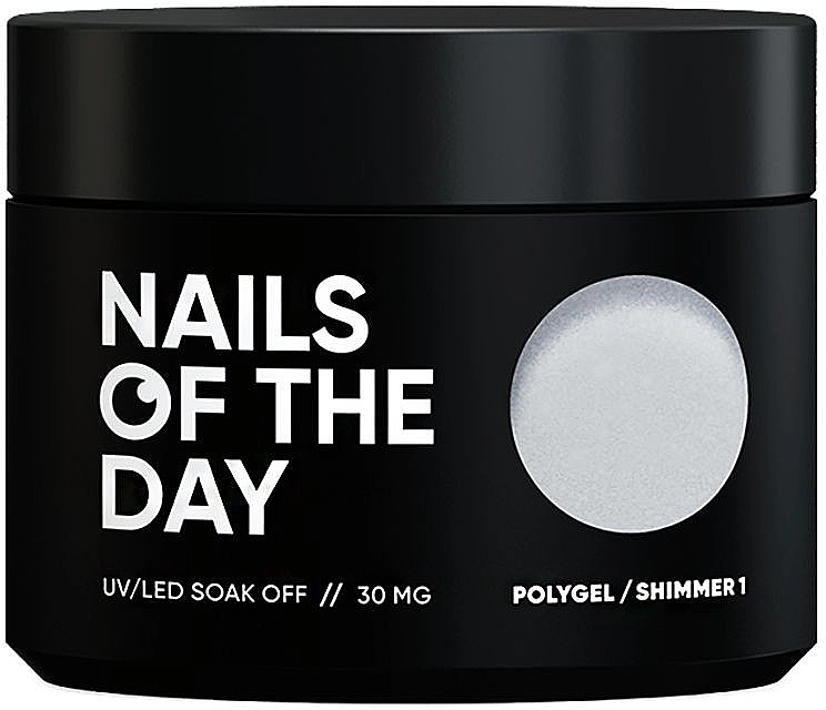 Nails Of The Day Полигель с шиммером мелкозернистый Polygel Shimmer - фото N1