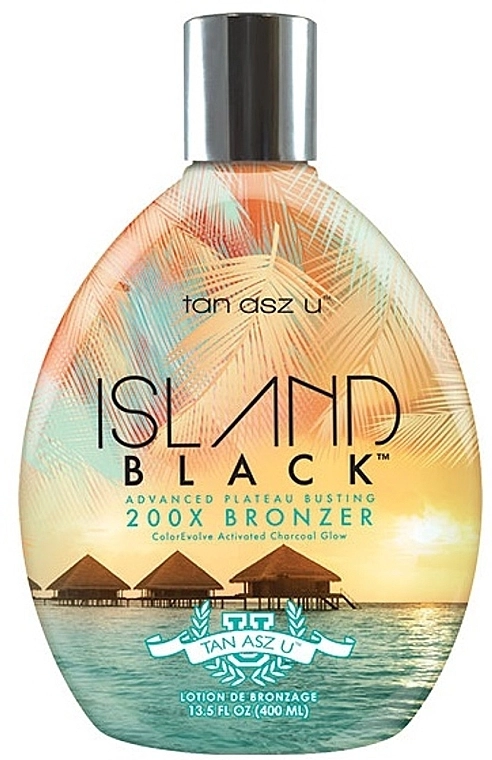 Tan Asz U Крем для солярію з бронзантами з активованим вугіллям Island Black Advanced Plateau Busting 200X Bronzer - фото N1