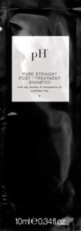 PH Laboratories Безсульфатний шампунь для гладкості випрямленого волосся Pure Straight Post Treatment Shampoo (пробник) - фото N1