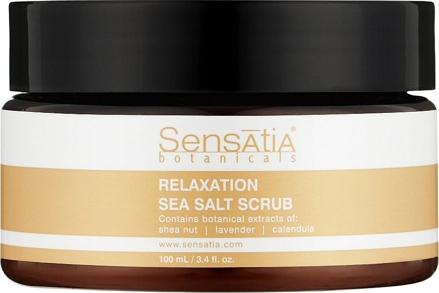 Sensatia Botanicals Розслаблювальний скраб з морською сіллю Relaxation Sea Salt Scrub - фото N1