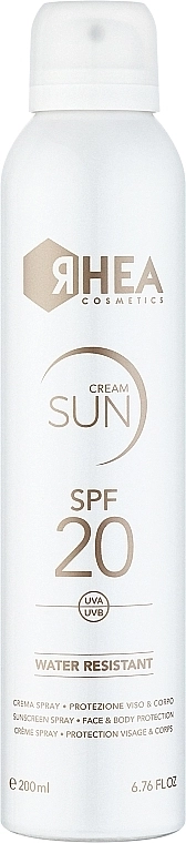 Rhea Cosmetics Кремовий спрей для обличчя й тіла SPF20 Cream Sun SPF20 - фото N1