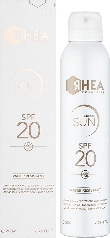 Rhea Cosmetics Кремовий спрей для обличчя й тіла SPF20 Cream Sun SPF20 - фото N2