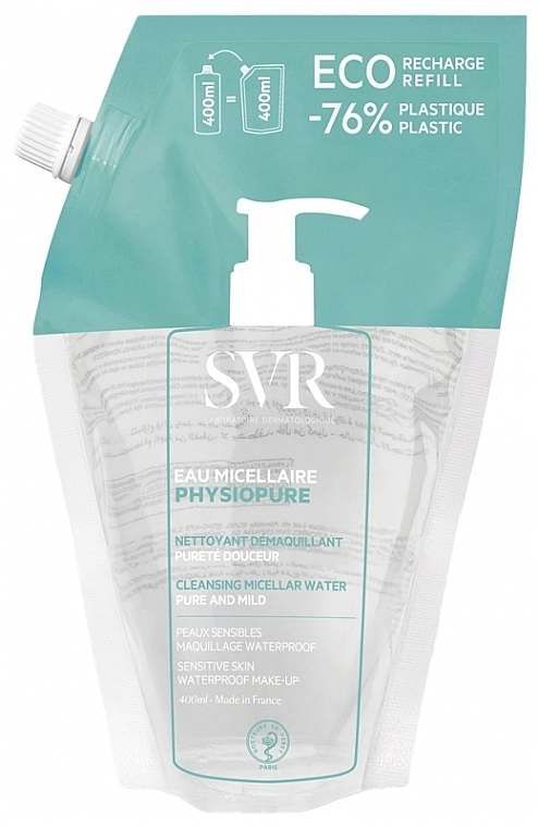 SVR Очищувальна міцелярна вода Physiopure Cleansing Micellar Water (змінний блок) - фото N1